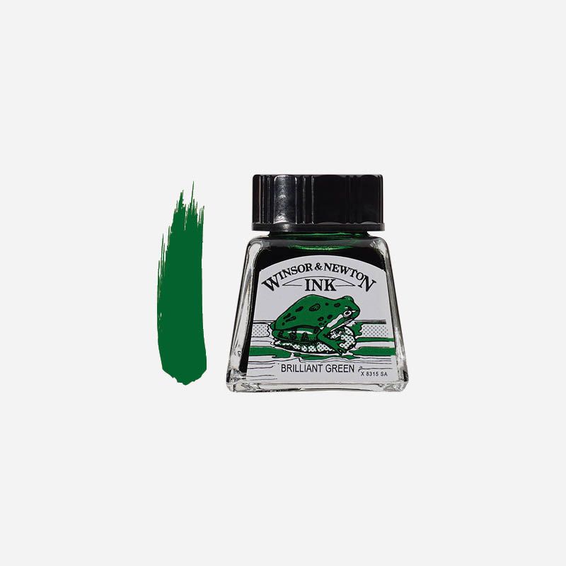WN DRAWING INK 14ml BRILLIANT GREEN