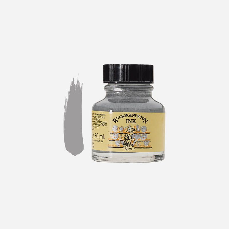 WN DRAWING INK 30ml SILVER