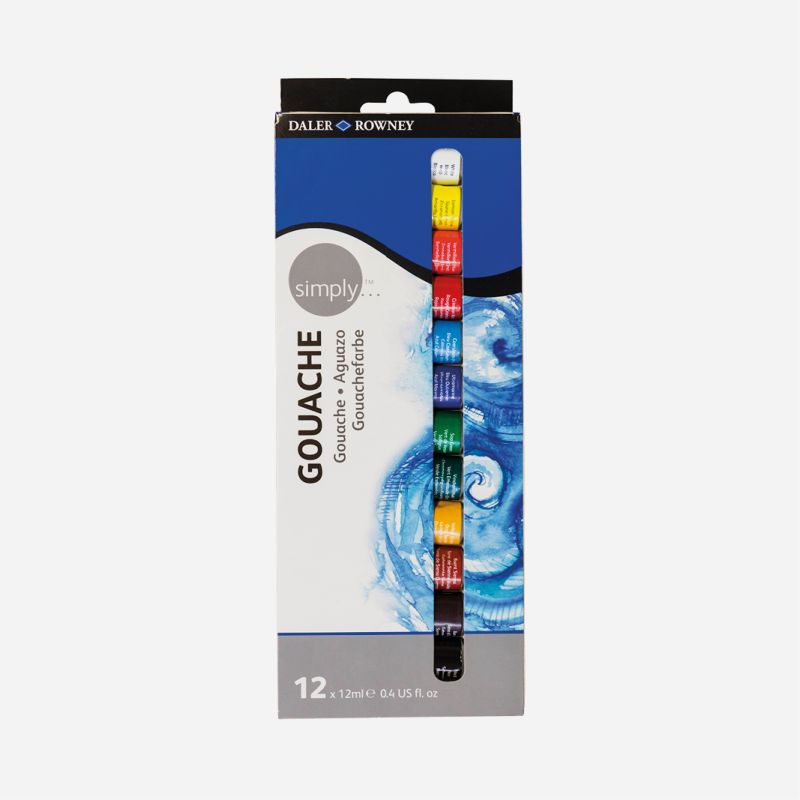 DR SIMPLY GOUACHE 12x 12ml SET