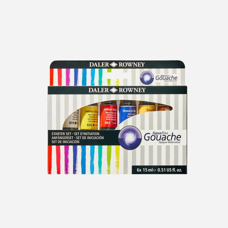 DR AQUAFINE GOUACHE STARTER SET 6 x 15ml 136901004