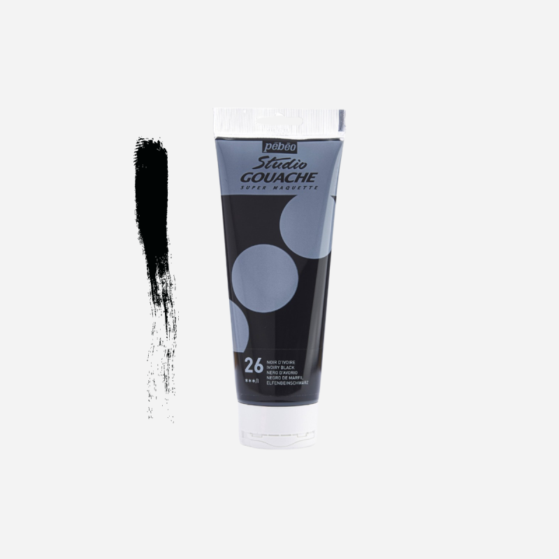 PEBEO STUDIO GOUACHE 220ML - IVORY BLACK