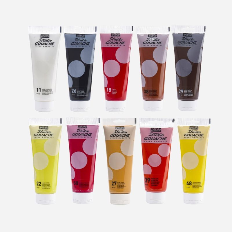 PEBEO 220ML GOUACHE SET OF 11 COLOURS
