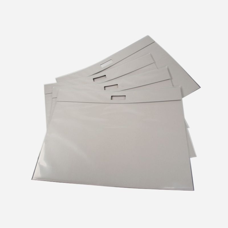 CLEAR ART FOLDER PUNCHED HANDLE PORTFOLIO