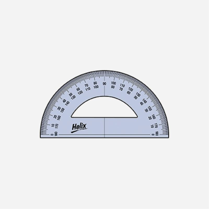 PROTRACTOR 180&#176; 12.5cm
