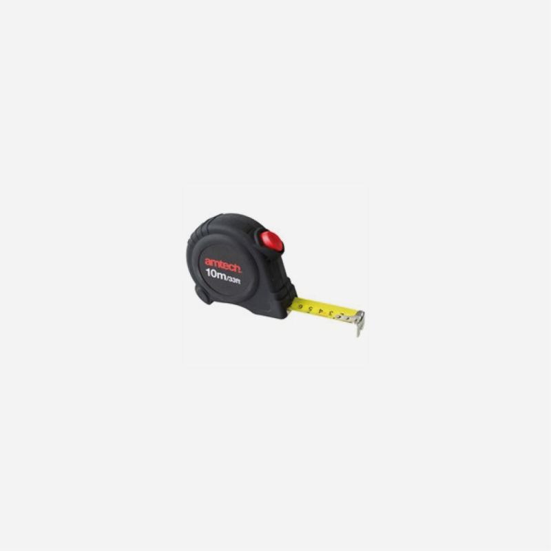 TAPE MEASURE 10m x 25mm STEEL RETRACTABLE AMTECH