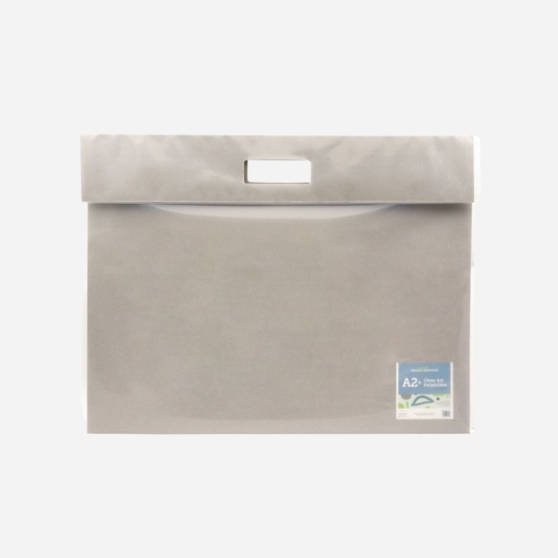 CLEAR ART FOLDER A2 PUNCHED HANDLE PORTFOLIO