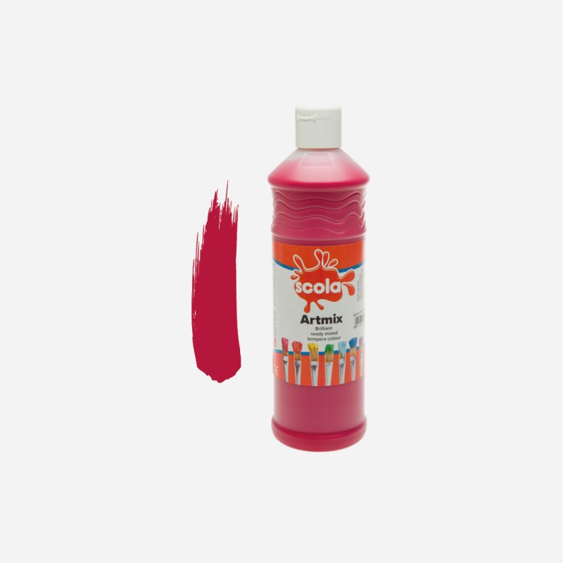 READY MIX 600ml BRILLIANT RED POSTER PAINT