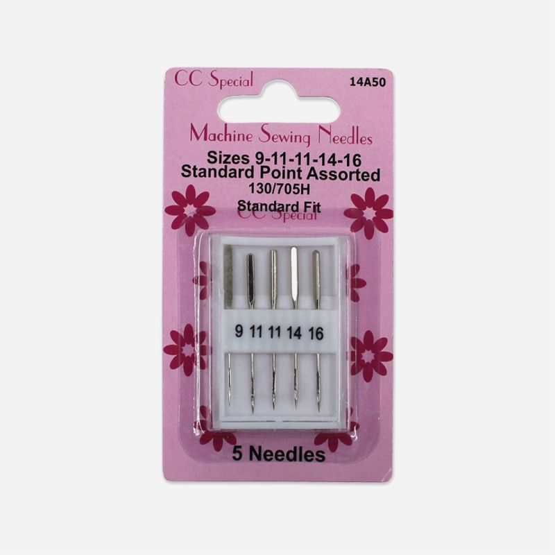 SEWING MACHINE NEEDLES ASSTD SET OF 5     70/10