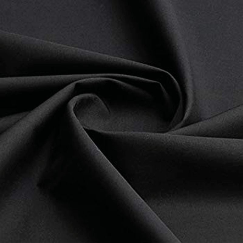 PLAIN COTTON BLACK PER METRE 203cm