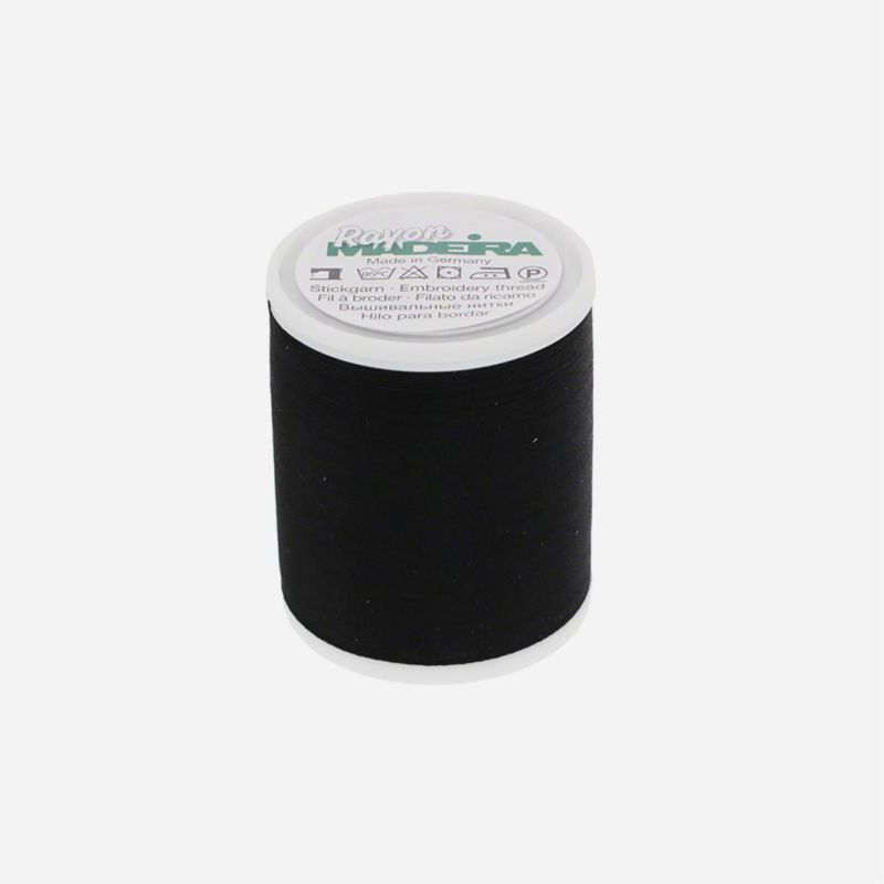 RAYON MADEIRA EMB THREAD 200m BLACK 1000