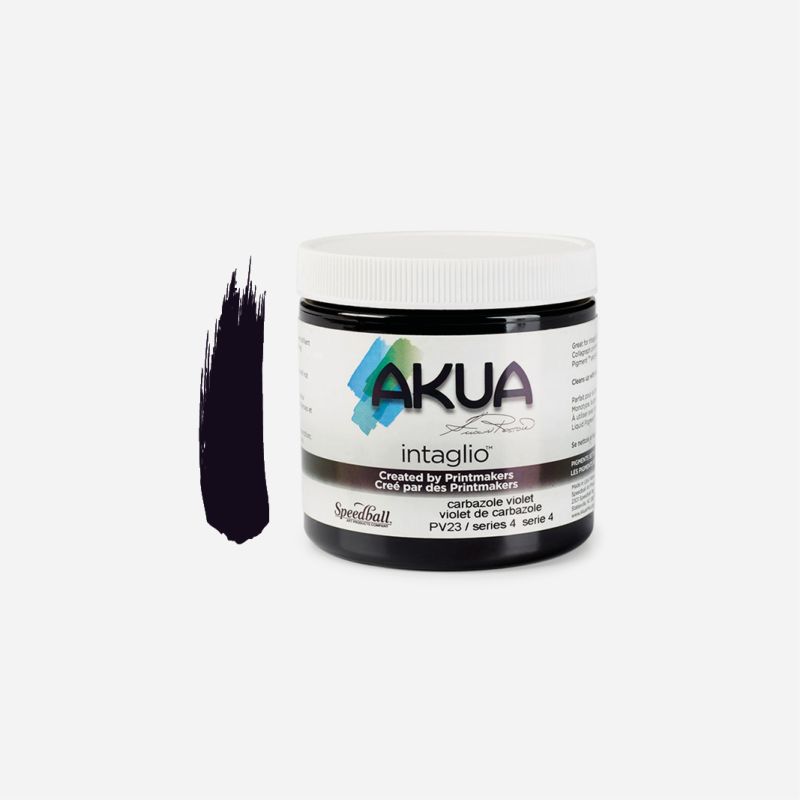 AKUA INTAGLIO INK 237ml/8oz CARBAZOLE VIOLET