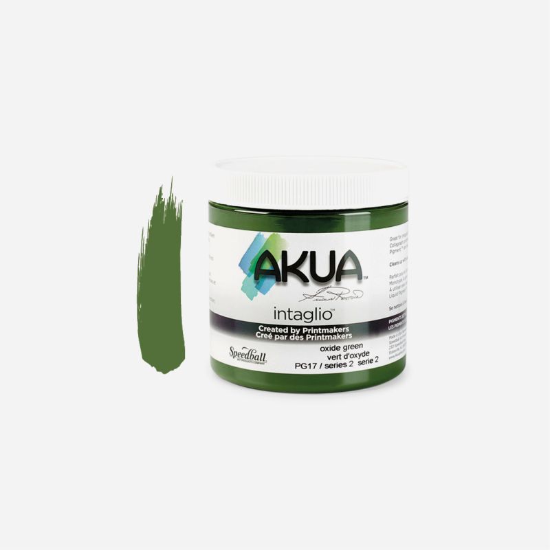 AKUA INTAGLIO INK 237ml/8oz OXIDE GREEN