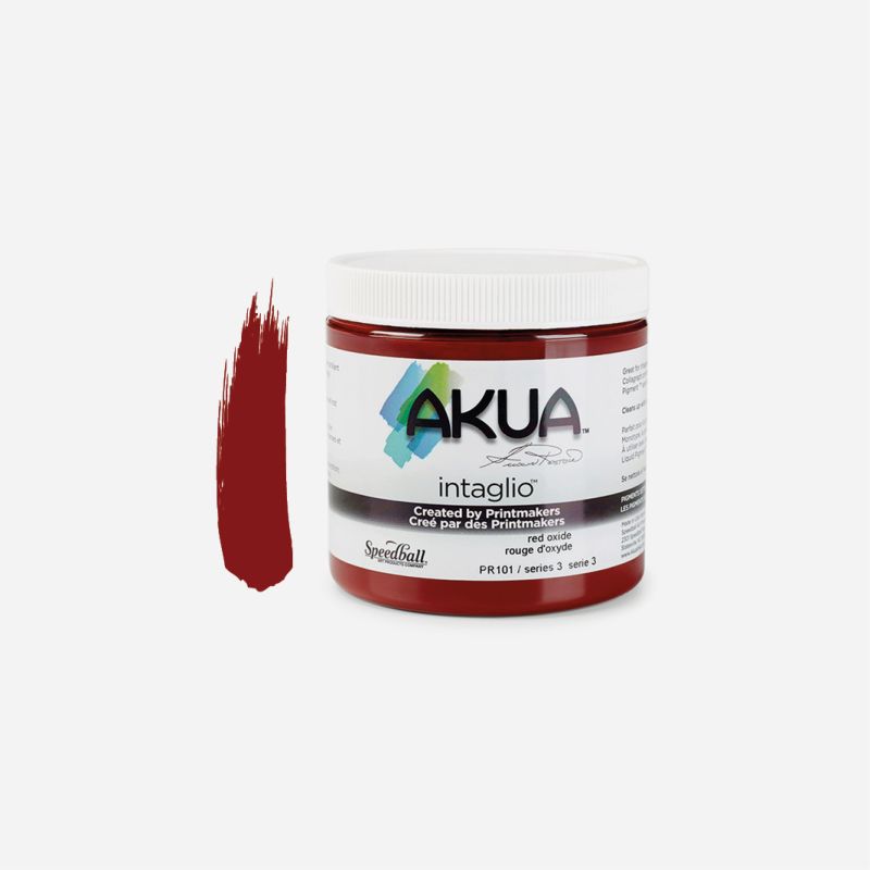 AKUA INTAGLIO INK 237ml/8oz RED OXIDE