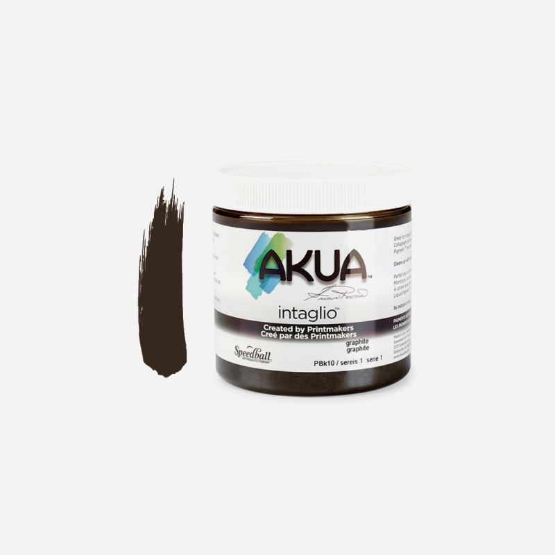 AKUA INTAGLIO INK 237ml/8oz GRAPHITE GRAY