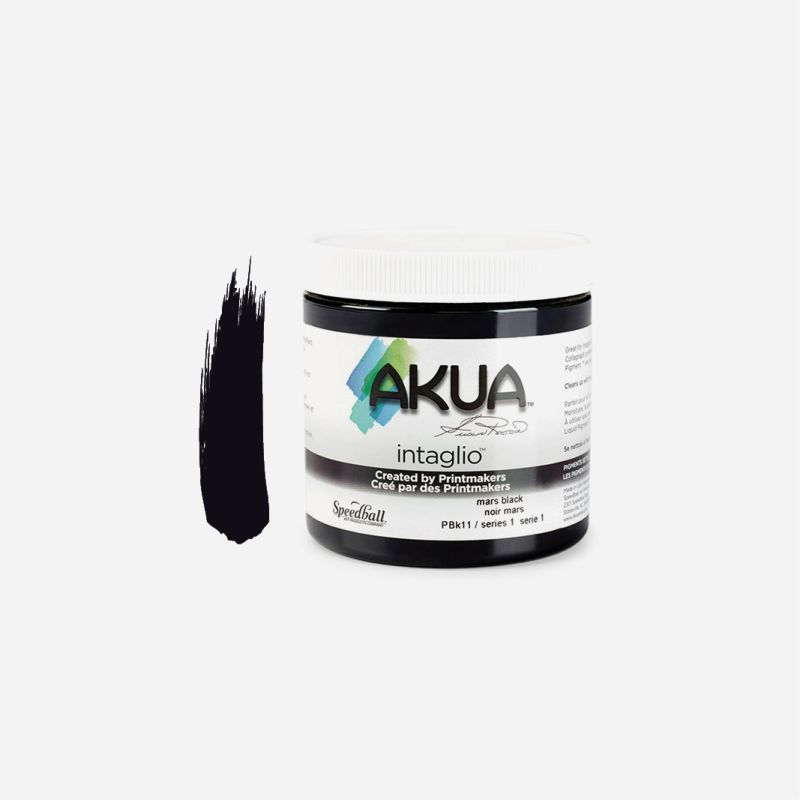 AKUA INTAGLIO INK 237ml/8oz MARS BLACK