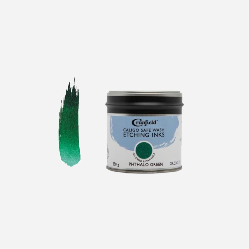 CALIGO SAFE WASH ETCHING INK 250gm TUB PHTHALO GREEN