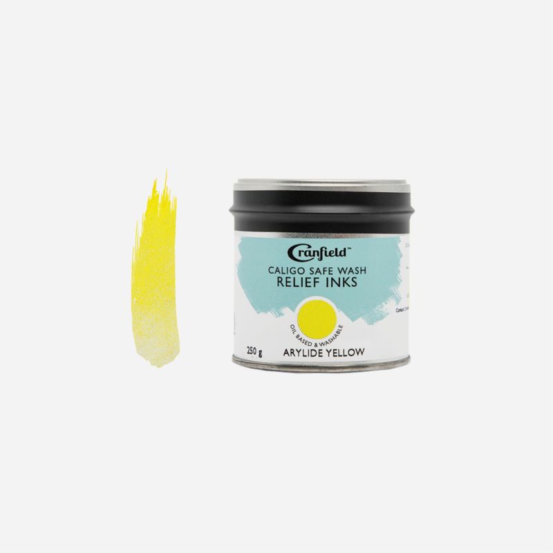 CALIGO SAFE WASH RELIEF INK 250gm TUB ARYLIDE YELLOW(COOL)
