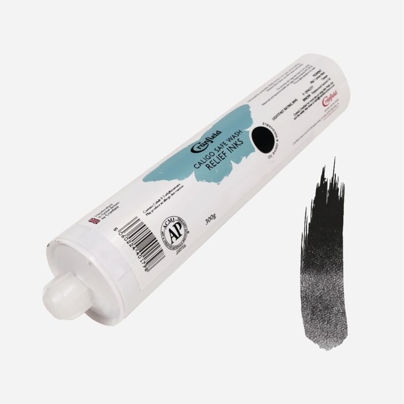 CALIGO SAFE WASH RELIEF INK 300g CARTRIDGE INK BLACK