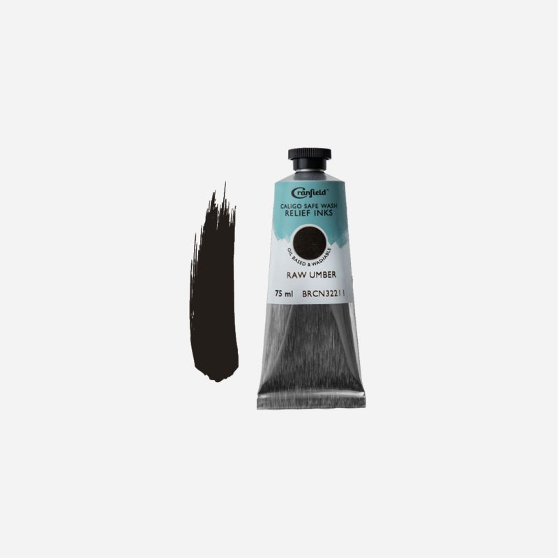 CALIGO SAFE WASH RELIEF INK 75ml RAW UMBER