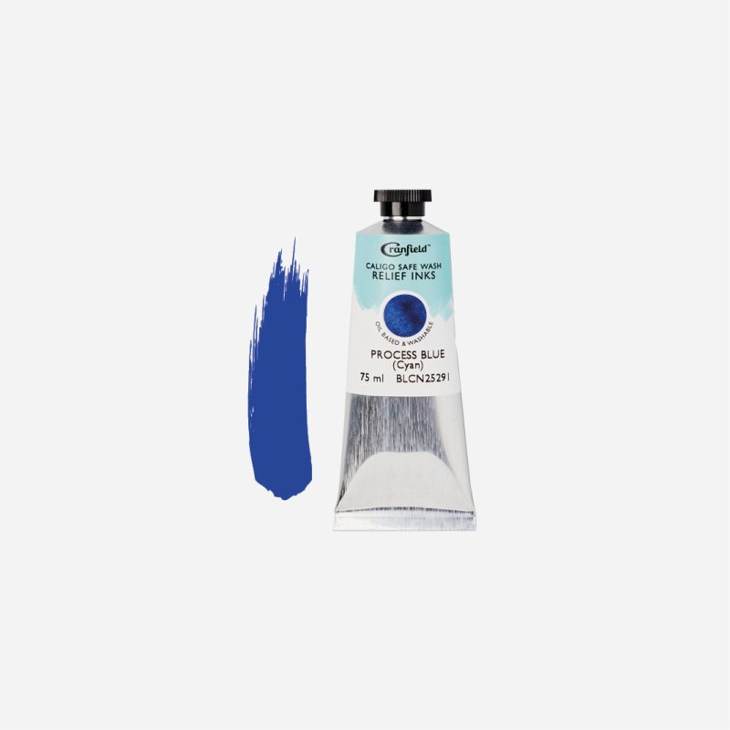 CALIGO SAFE WASH RELIEF INK 75ml PROCESS BLUE