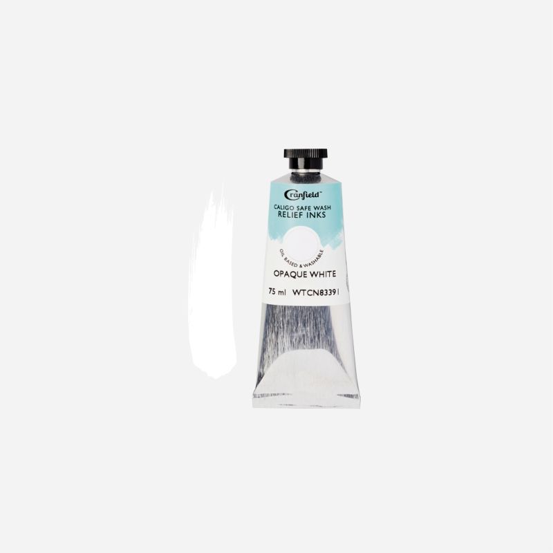 CALIGO SAFE WASH RELIEF INK 75ml OPAQUE WHITE