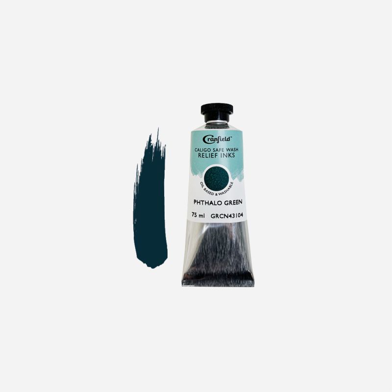 CALIGO SAFE WASH RELIEF INK 75ml PHTHALO GREEN
