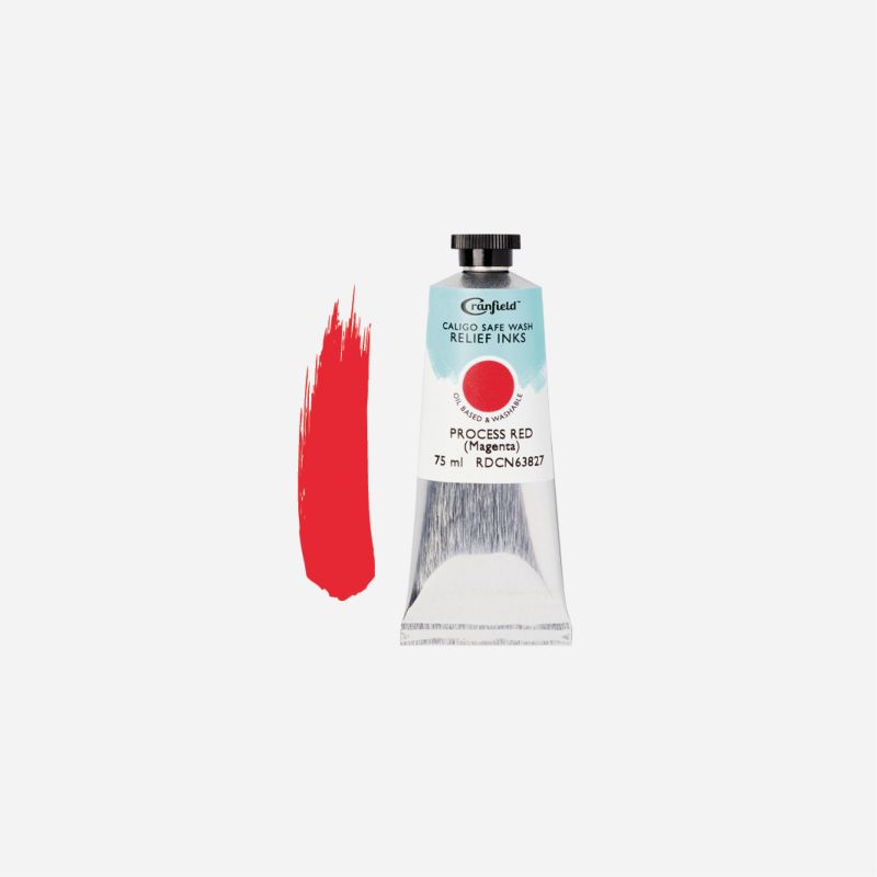 CALIGO SAFE WASH RELIEF INK 75ml PROCESS RED