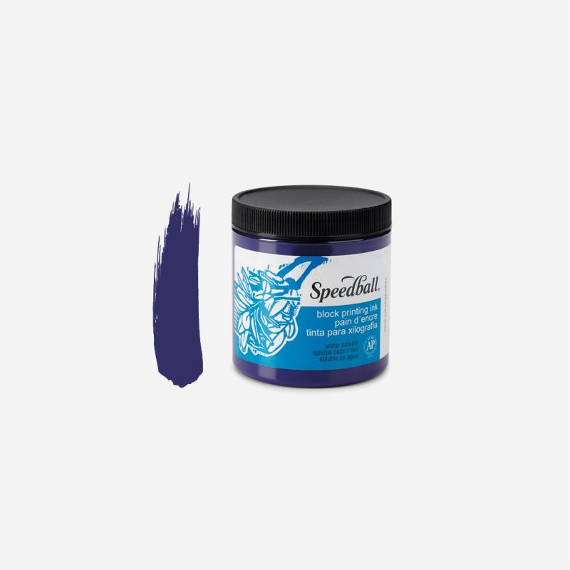 SPEEDBALL WATER-SOLUBLE 237ml 8oz BLOCK INK VIOLET