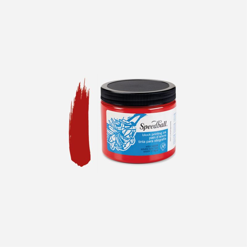 SPEEDBALL WATER-SOLUBLE 473ml 16oz BLOCK INK RED