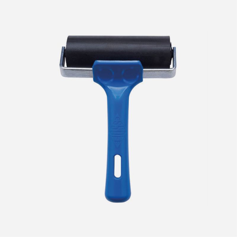 LINO ROLLER SOFT BLUE HANDLE4" 100mm ESSDEE