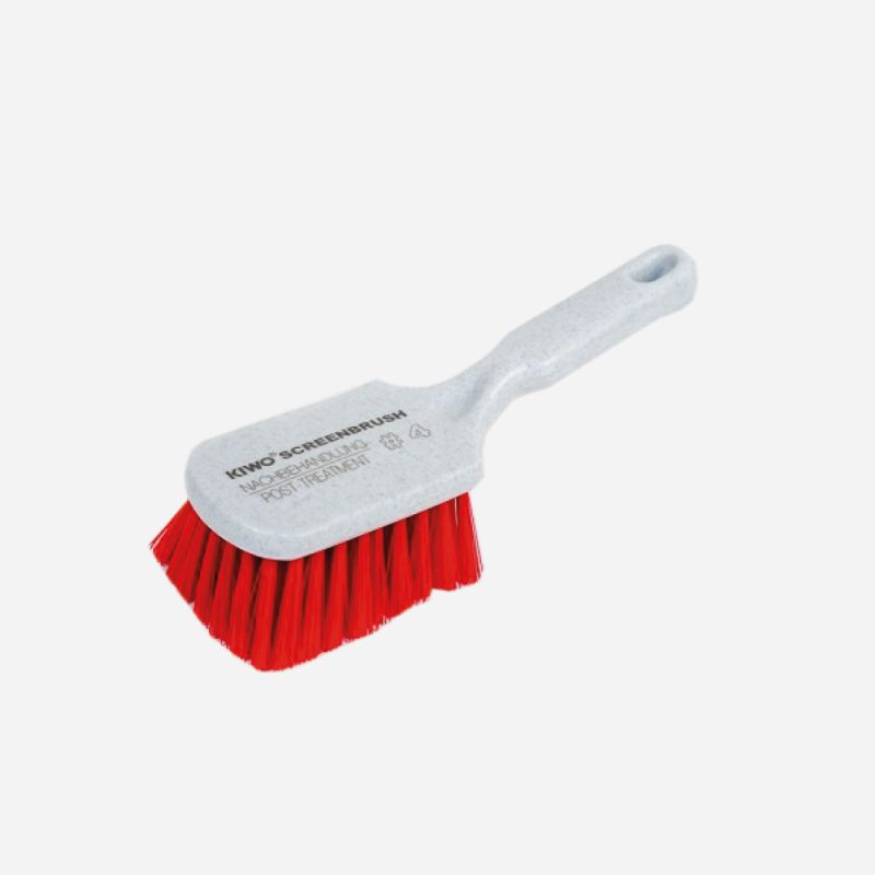 SCREEN PRINTING POST TREATMENT BRUSH RED HARD BRISTLES
