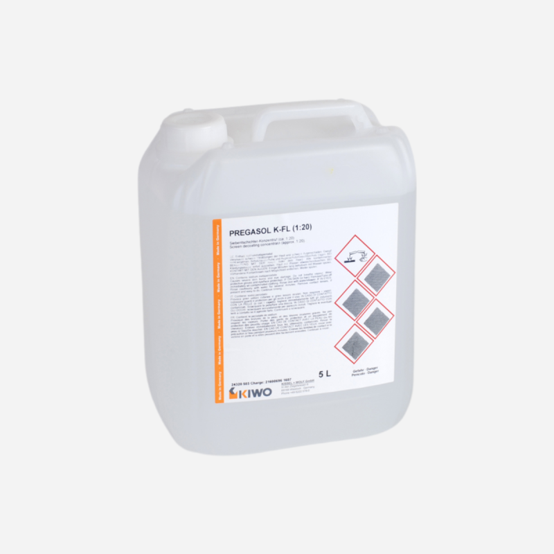 PREGASOL K-FL CONCENTRATED 5L SCREEN PRINT STENCIL REMOVER