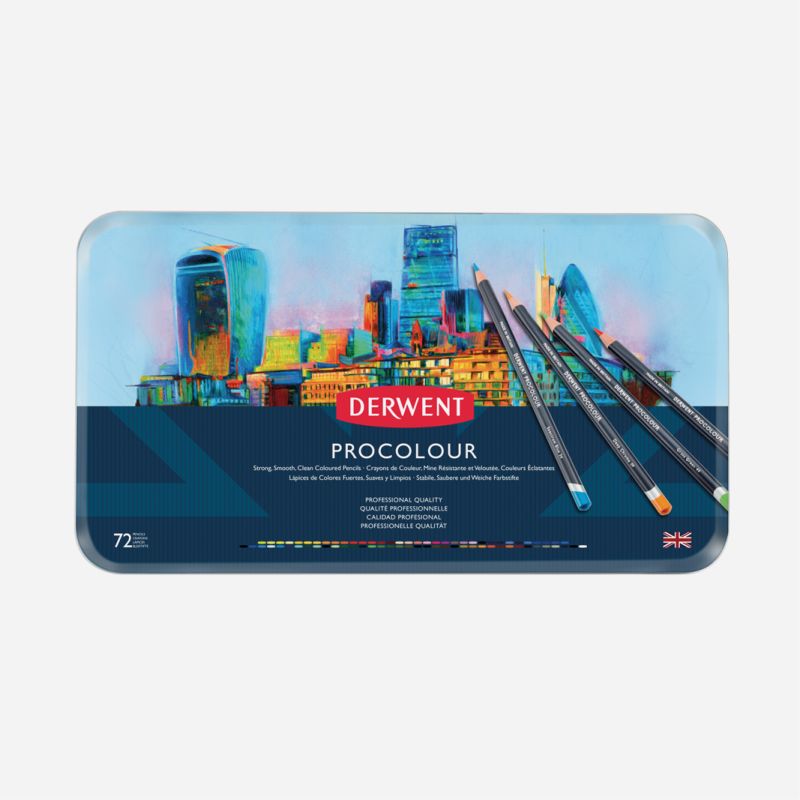 DERWENT PROCOLOUR PENCIL 72TIN