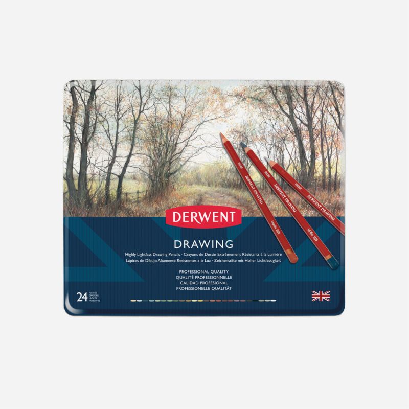 DERWENT DRAWING PENCIL TIN 24