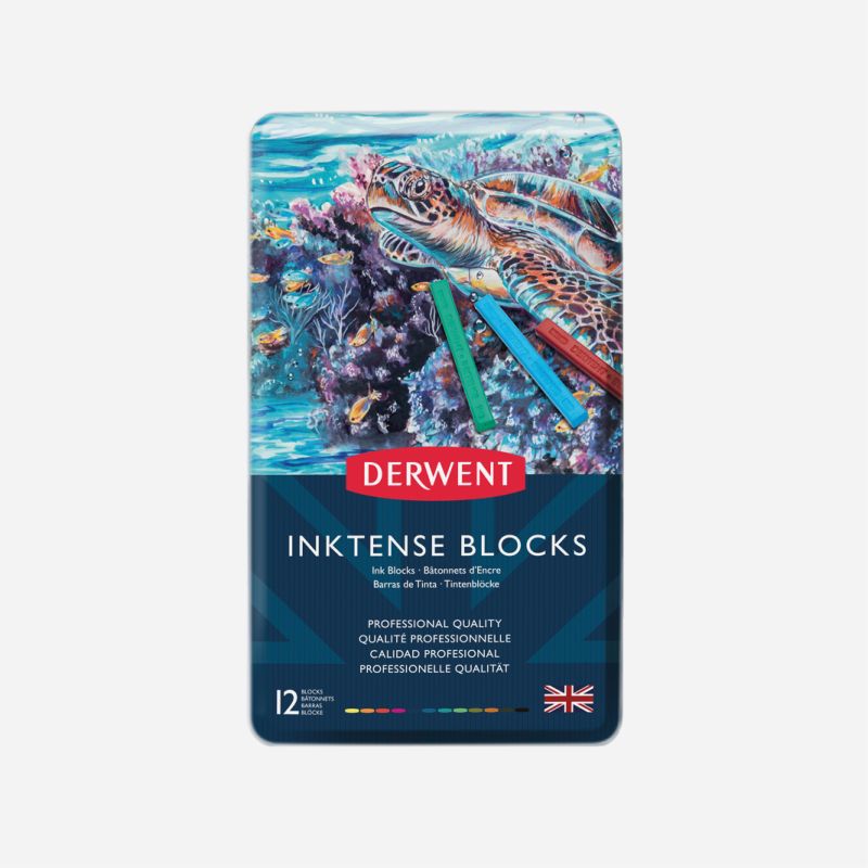 DERWENT INKTENSE BLOCKS TIN 12