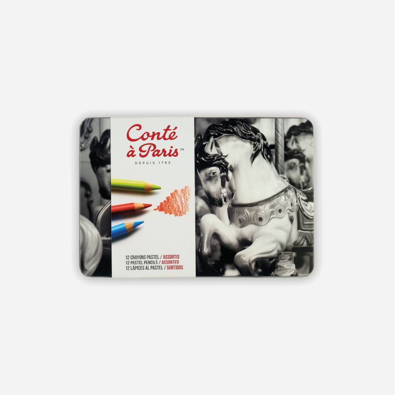 CONTE PASTEL PENCILS 12 TIN