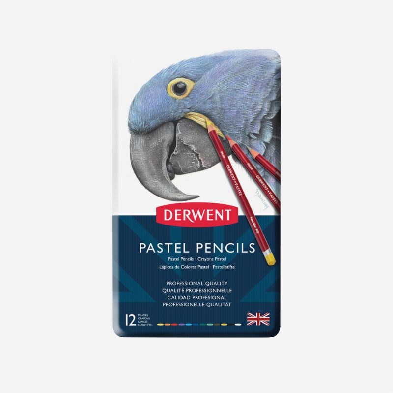 DERWENT PASTEL PENCILS 12 TIN