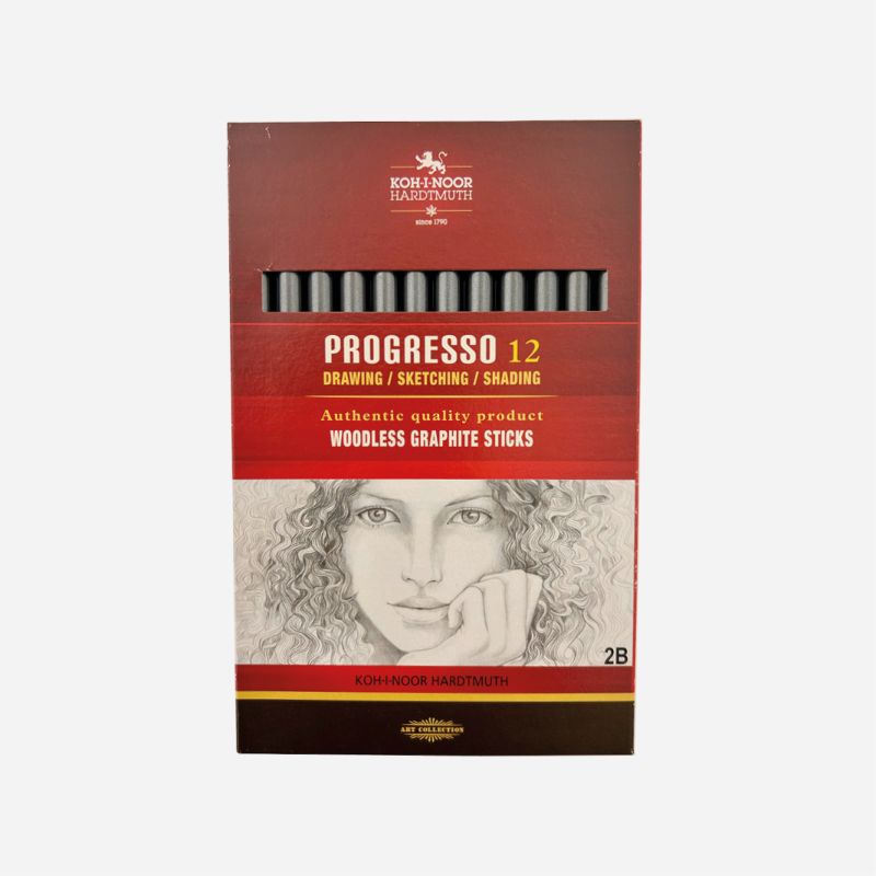 PROGRESSO GRAPHITE PENCIL 2B BOX OF 12