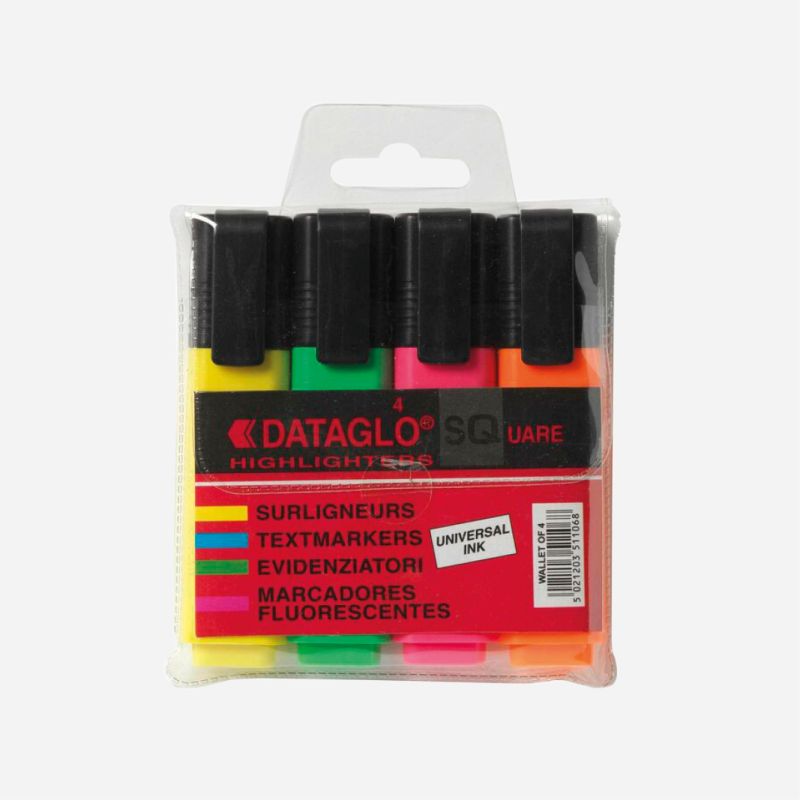 DATAGLO HIGHLIGHTER SET OF 4