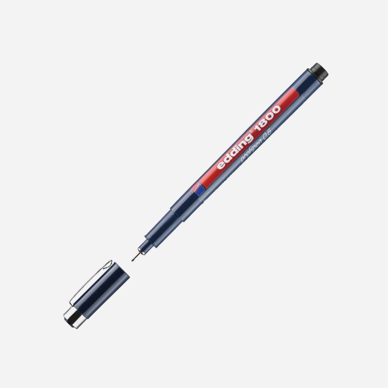 EDDING 1800 FINELINER 0.5 BLACK PROFIPEN