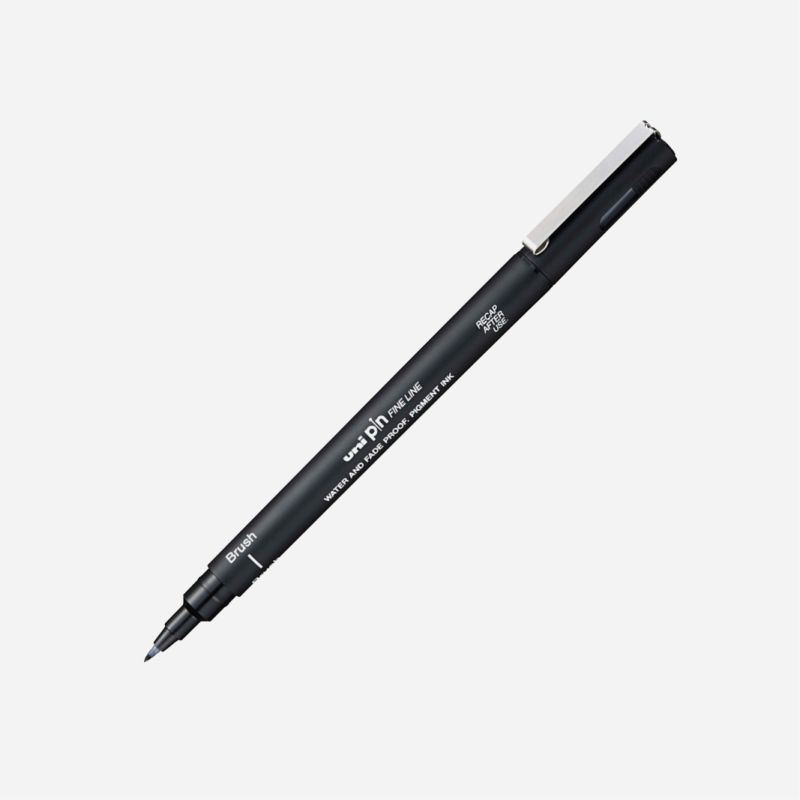 UNI PIN BRUSH DRAWING PEN BLACK