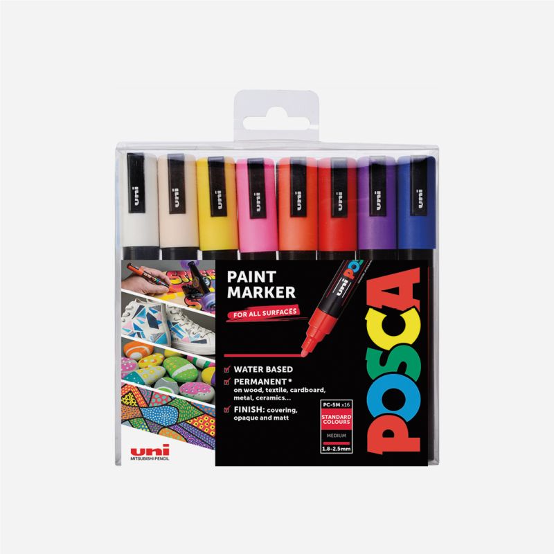 POSCA MARKER PC-5M 16PC BUMPER PACK