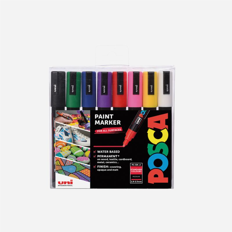 POSCA MARKER PC-5M 8PC SET STANDARD