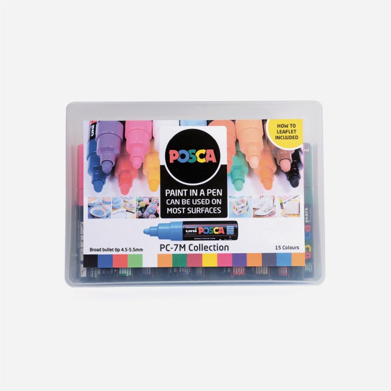 POSCA MARKER PC-7M 15pce ASSTD COLLECTION PACK