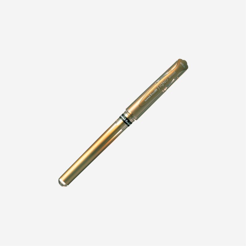 UNI-BALL UM-153 SIGNO GOLD GEL PEN BROAD METALLIC