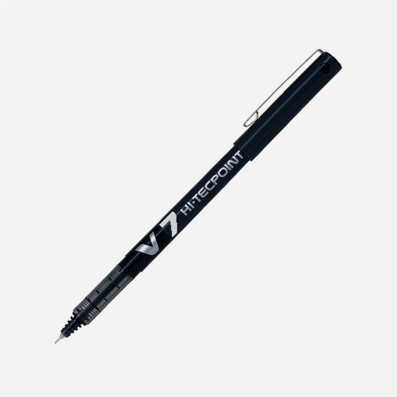 PILOT HI-TECPOINT V7 PEN BLACK MEDIUM NIB