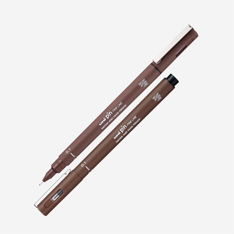 UNI PIN FINE LINE PEN SEPIA