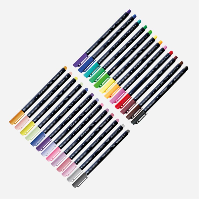 BLUE ACORN FINELINER 25 PEN SET