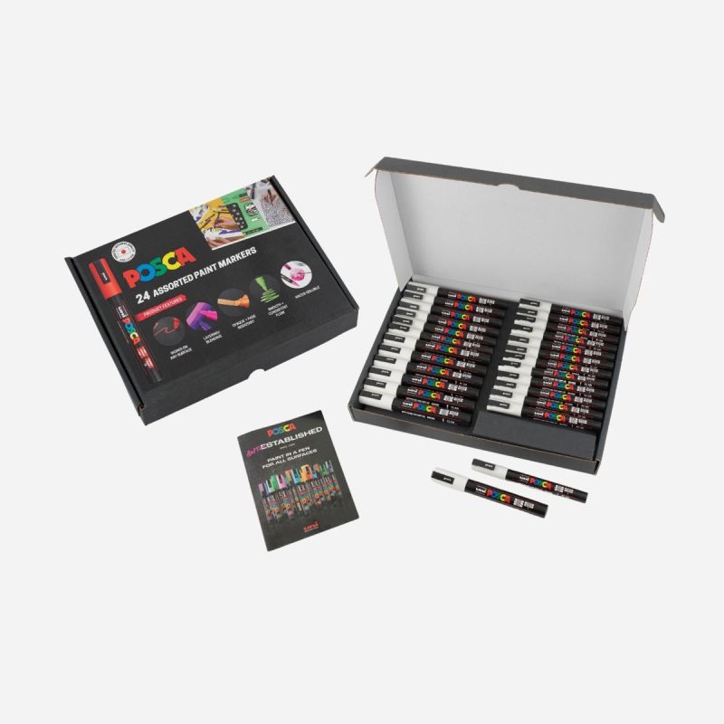 POSCA MARKERS CLASSPACK 24 BOX WHITE