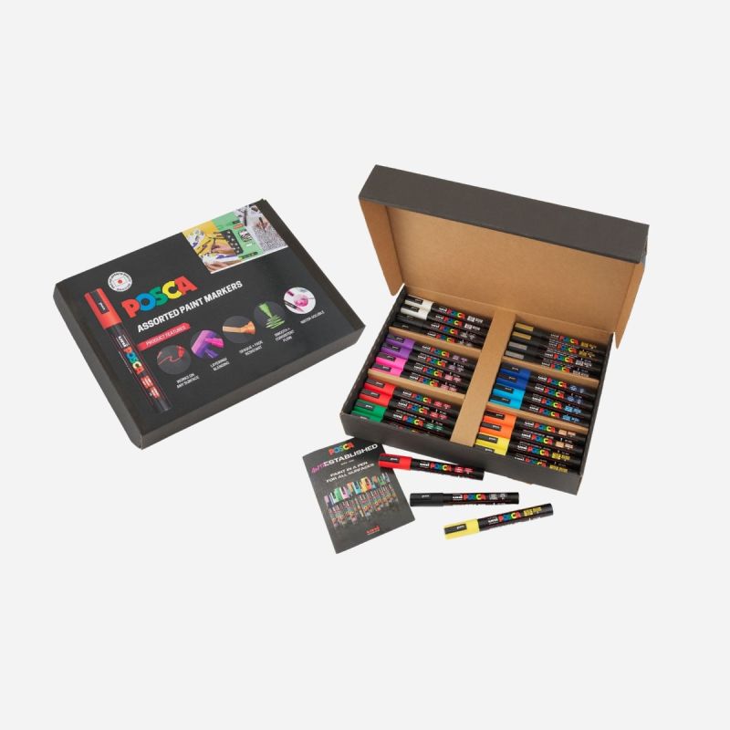 POSCA MARKERS 5M 48 ASSORTED EDUCATION BOX